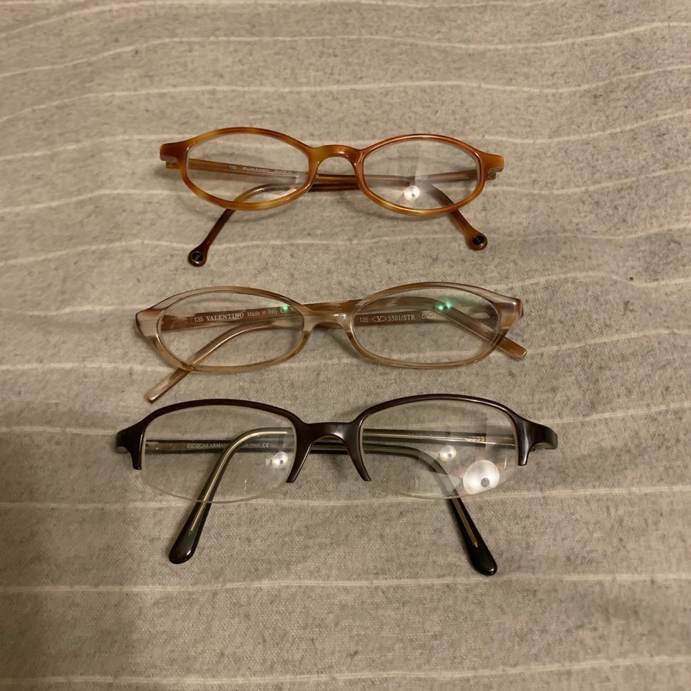 Lot of 3 pairs of designer glasses frames